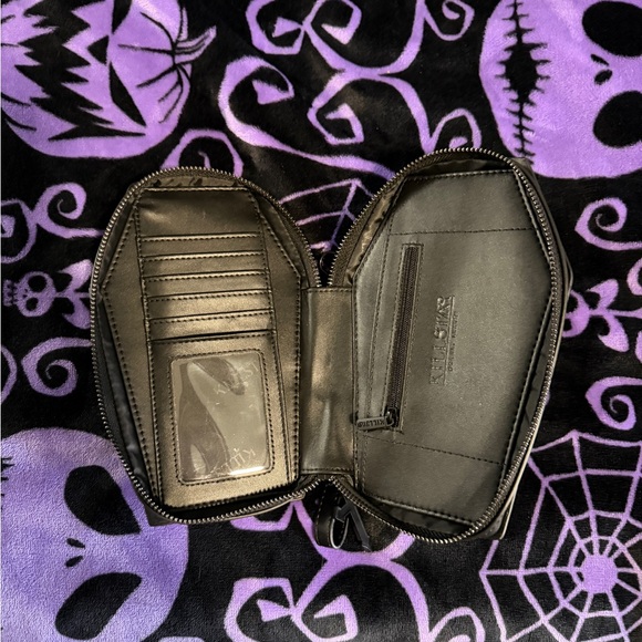 Killstar Gothic Black Coffin wallet wristlet - Picture 6 of 8